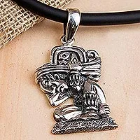 Featured review for Sterling silver pendant necklace, The Carrier of Time