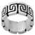 Sterling silver band ring, 'Zapotec Spirals' - Sterling Silver Band Ring with Spiral Motifs Mexico