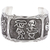 Sterling silver cuff bracelet, 'Skeletal Matador Dance' - Day of the Dead Matador Skeletons Bracelet (image 2a) thumbail