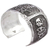 Sterling silver cuff bracelet, 'Skeletal Matador Dance' - Day of the Dead Matador Skeletons Bracelet (image 2f) thumbail