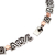 Sterling silver link necklace, 'Solar Frieze' - Necklace with 925 Silver Aztec Friezes and Copper Suns (image 2e) thumbail