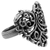 Sterling silver cocktail ring, 'Vine Heart' - Sterling Silver Cocktail Ring Heart Shape from Mexico (image 2d) thumbail