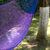 Hammock, 'Iridescent Tropics' (single) - Hand Woven Fuchsia and Royal Blue Hammock from Mexico (image 2b) thumbail