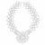 Halskette mit Anhänger aus Baumwolle - Handgefertigte Halskette mit Anhänger aus weißer Baumwolle mit Spitzenmuster