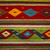 Alfombra zapoteca de lana, (4x6) - Tapete de lana zapoteca con diseño de rombos en rojo (4x6)