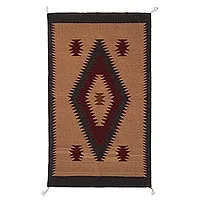 Featured review for Zapotec  wool area rug, Desert Diamonds (2x3)