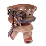 Ceramic incense holder, 'Eagle Omen' - Handcrafted Ceramic Incense Holder from Mexico