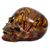 Ceramic sculpture, 'Story of Death' - Handcrafted Multicolor Ceramic Skull Sculpture from Mexico (image 2e) thumbail