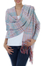 Cotton shawl, 'Striped Journeys' - 100% Cotton Multicolored Shawl from Mexico