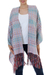 Cotton shawl, 'Striped Journeys' - 100% Cotton Multicolored Shawl from Mexico