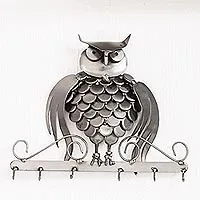 Recycled auto part key rack, Gateway Owl