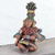 Keramikskulptur - Handbemalte Keramik-Maya-Skulptur aus Mexiko