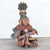Escultura de cerámica - Escultura maya de cerámica pintada a mano de México