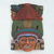 Ceramic mask, 'Mayan Pyramid' - Hand Painted Ceramic Mayan Wall Mask from Mexico (image 2) thumbail