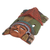 Ceramic mask, 'Mayan Pyramid' - Hand Painted Ceramic Mayan Wall Mask from Mexico (image 2c) thumbail