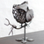 Recycled auto part sculpture, 'Owl on a Branch' - Recycled Auto Part Sculpture of an Owl from Mexico (image 2b) thumbail