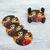 Decoupage wood coasters, 'Catrin and Catrina' - Wood Coasters Day of the Dead (Set of 4) from Mexico (image 2) thumbail