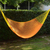 Hammock, 'Daffodil Dreams' (single) - Nylon Rope Hammock in Daffodil and Tangerine (Single) Mexico