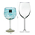 Blown wine glasses, 'Elegant Aqua Swirl' (set of 6) - Set of 6 Recycled Hand Blown Aqua Wine Glasses from Mexico (image 2j) thumbail