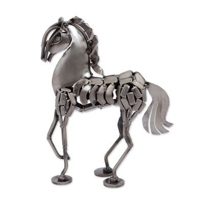 Handmade Recycled Auto Parts Horse Sculpture