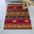 Wool rug, 'Geometric Flower' (2.5x5) - Multicolor Wool Rug with Geometric Pattern (2.5x5) (image 2) thumbail