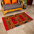Wool rug, 'Double Diamond' (2.5x5) - Red Geometric Wool Rug from Mexico (2.5x5) (image 2) thumbail