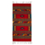 Wool rug, 'Double Diamond' (2.5x5) - Red Geometric Wool Rug from Mexico (2.5x5) (image 2a) thumbail