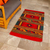 Wool rug, 'Double Diamond' (2.5x5) - Red Geometric Wool Rug from Mexico (2.5x5) (image 2b) thumbail