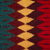 Wool rug, 'Double Diamond' (2.5x5) - Red Geometric Wool Rug from Mexico (2.5x5)