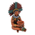 Ceramic sculpture, 'Maya with Pot' - Highly Detailed Original Ceramic Sculpture of a Maya Man (image 2d) thumbail