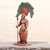 Ceramic sculpture, 'Maya Sun Warrior' - Original Signed Ceramic Sculpture of a Maya Sun Warrior (image 2b) thumbail
