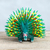 Wood sculpture, 'Cute Porcupine in Green' - Copal Wood and Maguey Mexican Porcupine Sculpture in Green (image 2) thumbail