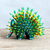 Wood sculpture, 'Cute Porcupine in Green' - Copal Wood and Maguey Mexican Porcupine Sculpture in Green