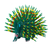 Wood sculpture, 'Cute Porcupine in Green' - Copal Wood and Maguey Mexican Porcupine Sculpture in Green (image 2d) thumbail