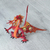 Copal wood alebrije, 'Mexican Dragon in Red' - Copal Wood Dragon Alebrije Sculpture in Red and Orange (image 2b) thumbail