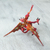 Copal wood alebrije, 'Mexican Dragon in Red' - Copal Wood Dragon Alebrije Sculpture in Red and Orange (image 2c) thumbail