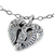 Collar colgante de plata esterlina - Collar de colibrí mexicano en forma de corazón de plata de primera ley