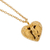 Gold plated pendant necklace, 'Oaxaca Hummingbird' - Gold Plated Hummingbird Heart Pendant Necklace from Mexico (image 2e) thumbail