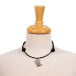 Sterling silver pendant necklace, 'Gemini Moon' - Taxco Sterling Silver Gemini Pendant Necklace from Mexico