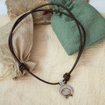 Sterling silver pendant necklace, 'Capricorn Moon' - Taxco Sterling Silver Capricorn Pendant Necklace from Mexico