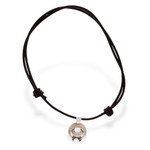 Sterling silver pendant necklace, 'Capricorn Moon' - Taxco Sterling Silver Capricorn Pendant Necklace from Mexico