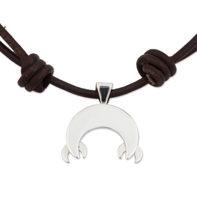 Collar colgante de plata esterlina - Collar con colgante de cáncer de plata esterlina de Taxco de México