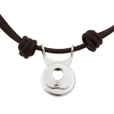 Collar colgante de plata esterlina - Collar con colgante de acuario de plata de ley de Taxco de México
