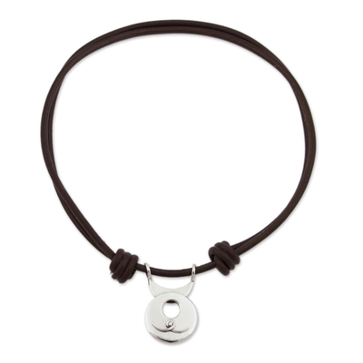 Halskette mit Anhänger aus Sterlingsilber - Taxco Sterling Silber Wassermann-Anhänger-Halskette aus Mexiko