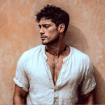 Sterling silver pendant necklace, 'Droplets of Life' - Taxco Sterling Silver Circle Pendant Necklace from Mexico