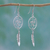 Sterling silver dangle earrings, 'Pleasant Dreams' - Sterling Silver Dream Catcher Dangle Earrings from Mexico (image 2b) thumbail