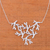 Sterling silver pendant necklace, 'Shining Coral' - Sterling Silver Coral Pendant Necklace from Mexico