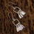 Sterling silver dangle earrings, 'Square Chimes' - Sterling Silver Square Dangle Earrings by Mexican Artisans (image 2b) thumbail
