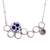 Lapis lazuli pendant necklace, 'Blue Bubble' - Lapis Lazuli and Sterling Silver Mexican Pendant Necklace (image 2g) thumbail
