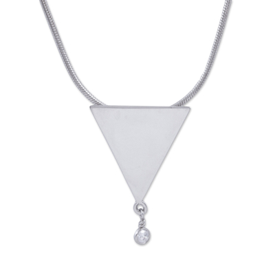 Sterling Silver and Cubic Zirconia Necklace from Mexico